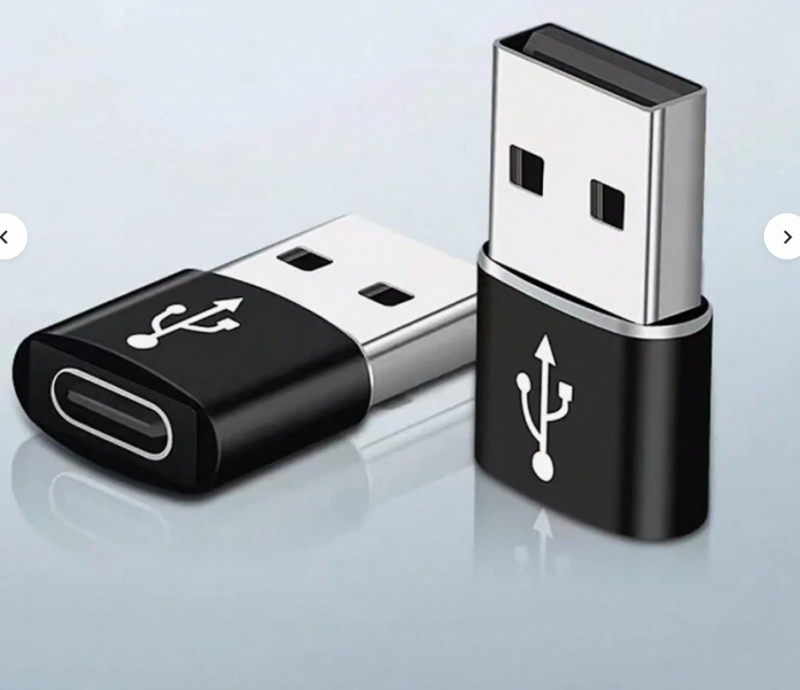 ⚡ 1pc Aluminum Alloy USB to Type-C Adapter – Fast Charging & Data Transfer Made Easy! 🔌